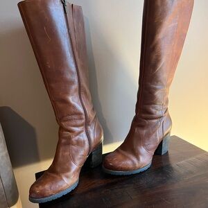 Clark’s Brown Leather Knee-High Boots